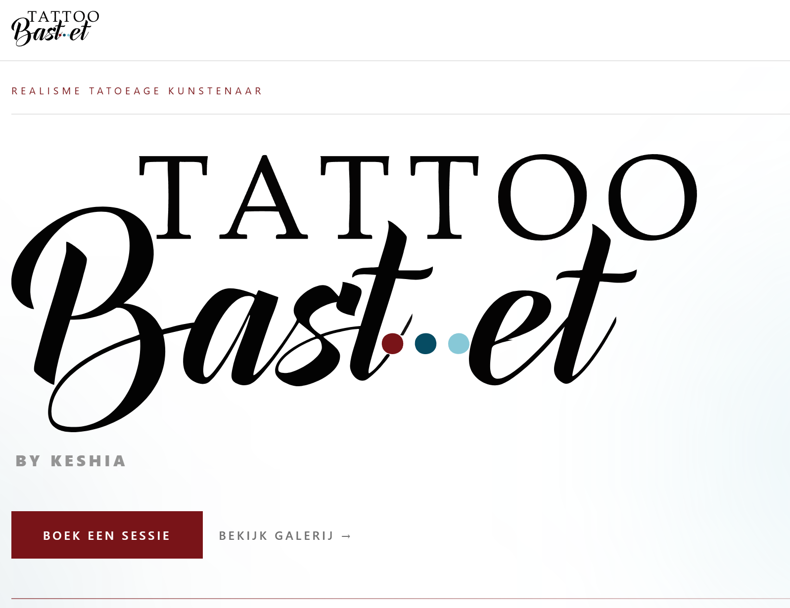 Tattoo Bastet website design built by Maestro Digital Creations